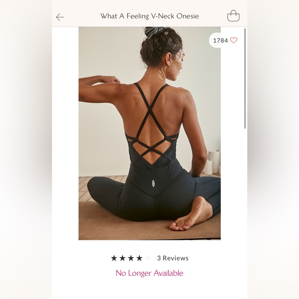 Free People What a Feeling V-neck Onesie in Black